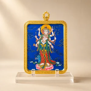 Blue Marici Thangka Pendant