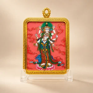 Red Marici Thangka Pendant