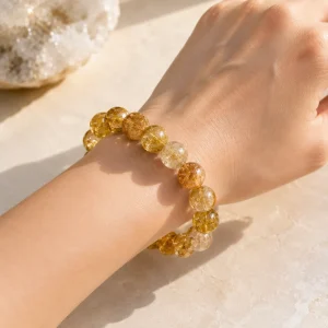 Amethyst and Onyx Zircon Charm Bracelet
