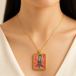 Red Marici Thangka Pendant
